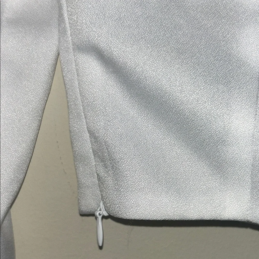 500.  Princess Polly Ariah Long Sleeve Top white size 0 - Picture 5 of 6